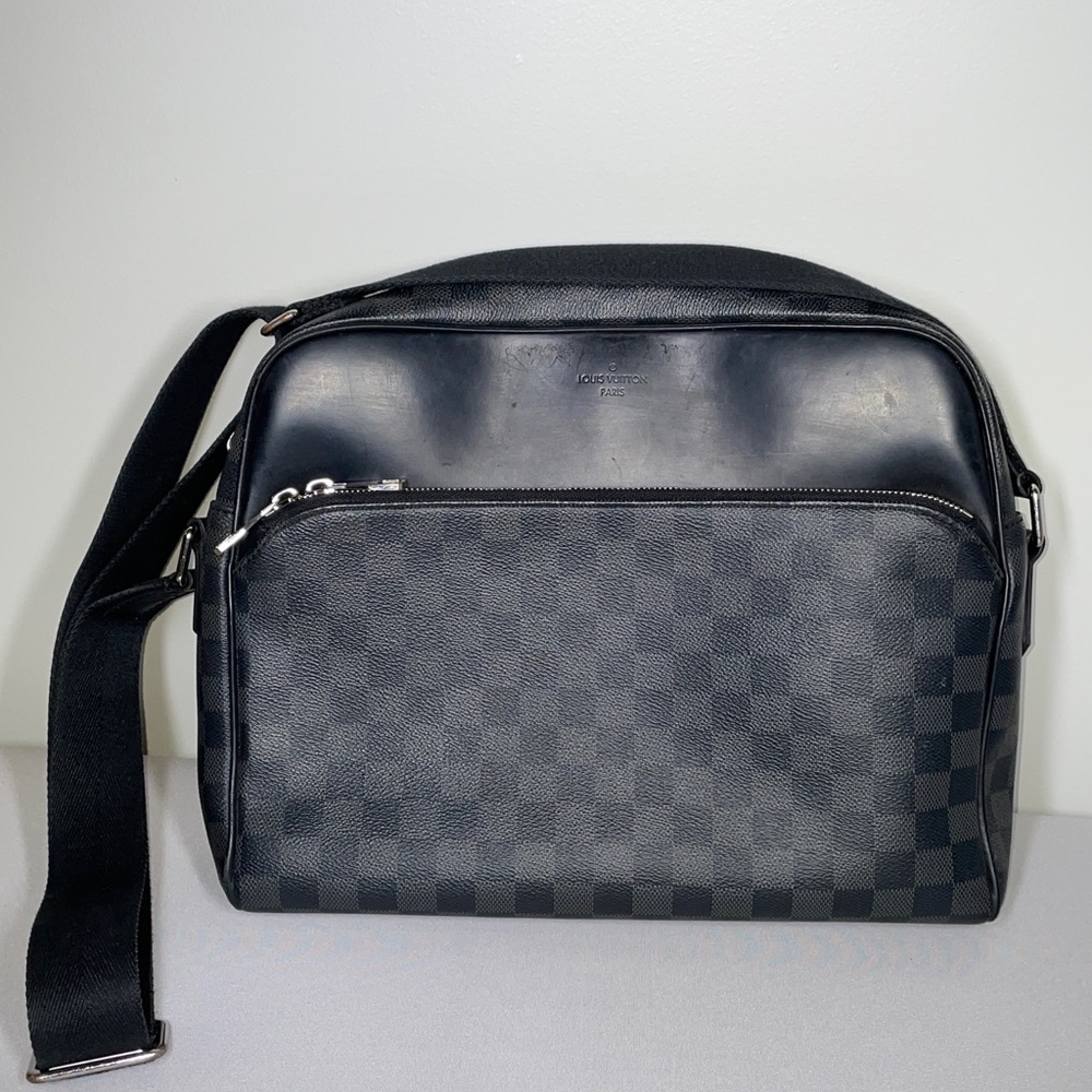 LV Black Monogram Messager Bag